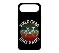 Vélo à pignon Fixe Vintage Biker Worlds Fiexed Gear Biker Coque pour iPhone Air