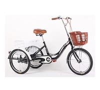 Vélo à Trois Roues Tricycle pour Adulte 20 Pouces, vélo de croisière à Trois Roues, Guidon réglable, vélos à 3 Roues avec Grand Panier pour Personnes âgées, Femmes et Hommes. Vélo à pédaler