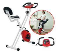 Vélo Appartement Pliable Magnétique 8 Niveaux Résistance Dossier Selle Réglable