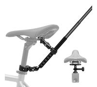 Vélo Arrière Fixation Kit 47" Selfie Perche compatible avec Insta360 X5-X | Double Vélo Guidon Pince avec 47" Invisible pôle compatible avec GoPro 13-3, Osmo Action Cyclisme Moto UTV Vlogging Tournage