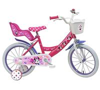 Vélo ATLAS Vélo 16'' Minnie de Disney (Officiel) Fille, Rose, 16