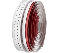 Mètre pour Guidon de Route VELO Microfibre Perforé Rouge/Blanc pour Vélo