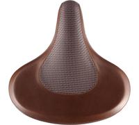 Selle, couvre-selle GENERIQUE Selle VELO Cruiser sans ressort cuir brun / texture toile