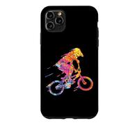 Vélo BMX Abstrait coloré Cool Cycliste Coque pour iPhone 11 Pro Max