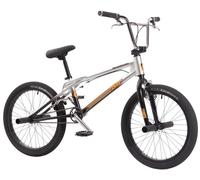 KHE Tricky AL Vélo BMX 20" - Cadre en aluminium - Rotor Affix - 2 freins en U - Pegs - 10,9 kg - Flatland Park Freestyle - Pour enfants et adultes - Modèle 2025 - Chrome/noir