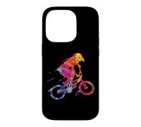 Vélo BMX coloré Abstrait Cool pour Cycliste Coque pour iPhone 14 Pro