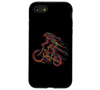 Vélo BMX coloré Abstrait Cool Rider Coque pour iPhone SE (2020) / 7/8