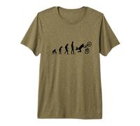 Vélo BMX Cool Human Evolution T-Shirt Haut de Gamme