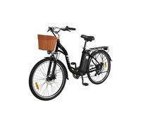 Vélo C6,Autonomie de 80 km, pneus tout-terrain 26 pouces,36 V 12,5 Ah 350 W,Freins à disque avant et arrière,Vitesse maximale : 25 km/h
