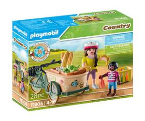 Vélo Cargo 71306 avec Remorque Avant et Figurines Incluses
