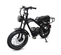 Vélo cargo électrique AVDL T3, batterie amovible 48 V 18 Ah, double suspension et freins à disque hydrauliques