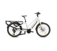 Vélo cargo électrique de route Monty V8 Blanc