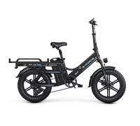 Vélo Cargo Électrique G-FORCE DE-S, Double Suspension avec Batterie 45Ah, Noir