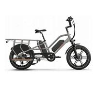 Vélo Cargo Électrique - Jobobike - Transer - 250 W - Batterie 15 Ah - Vitesse 25 Km/H - Gris Multicolore