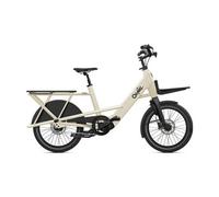 Velo cargo electrique o2feel buzz 7 1 shimano nexus 5v 540 wh 20 beige blanc meringue