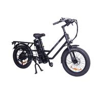 Vélo cargo électrique urbain GOGOBEST GF200 20 - Moteur 500 W - Batterie 48 V 15,6 Ah - Noir