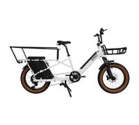 Velo cargo longtail electrique bicyklet shimano deore 10v 670 wh 20 blanc