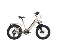 Velo cargo shortail electrique bicyklet shimano altus 7v 670 wh 20 beige ivoire