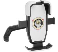 Vélo Cellulaire Téléphone Support, Cellulaire Téléphone Support Pour Moto Miroir Scooter, Rotatif Smartphone Support Pour 4.5-7 Pouce Smartphone, Blanc Doré