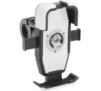 Vélo Cellulaire Téléphone Support, Guidon Téléphone Support Pour Moto Scooter, Rotatif Smartphone Support Pour 4.5-7 Pouce Smartphone, Blanc Argenté