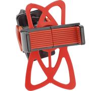 Vélo Cellulaire Téléphone Support, Guidon Téléphone Support Pour Moto Scooter, Rotatif Vélo Scooter Téléphone Clip Pour 4.7-7.2 Pouce Smartphone, Noir Rouge