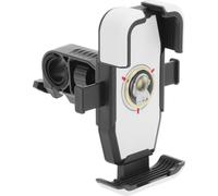 Vélo Cellulaire Téléphone Support, Guidon Téléphone Support Pour Moto Vélo Scooter, Rotatif Smartphone Support Pour 4.5-7 Pouce Smartphone, Blanc Doré