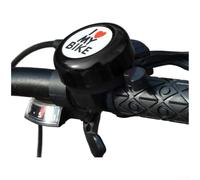 Vélo, construction en alliage d'aluminium et plastique, base de fixation à double vis, revêtement imperméable à la rouille, son clair, lisse (noir)