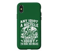 Vélo Cycliste n'importe Quel Idiot Peut Rouler Un vélo drôle Coque pour iPhone X/XS