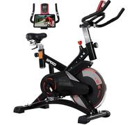 Velo d appartement Ergonomie Cardio-Training Exercise avec Roue d'inertie 10kg Bike Fitness Hauteur Réglable à Domicile