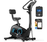 Vélo d’Appartement MERACH Mode Actif&Confort Connecté APP/Bluetooth 16 Résistances Semi-Allongé Réglable Bandes de Résistance