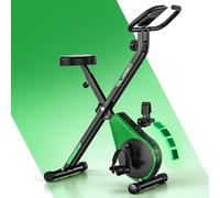 Vélo d’Appartement Pliable, Vannect Velo d Appartement avec LCD et Mesure du Pouls Manuel, 16 Niveaux de Résistance, Vélo d’Exercice avec Support pour Tablette, Rangement Pliable, Capacité 150KG