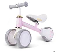 Vélo d’équilibre bébé, AyeKu, rose, 1-3 ans, Draisienne roues silencieuses, selle réglable