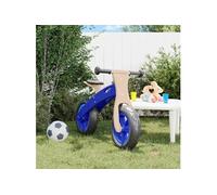 Vélo d équilibre pour enfants avec pneus pneumatiques bleu Bleu G
