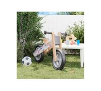 vidaXL Draisienne Imprimé – Vélo d'équilibre pour enfants – Gris