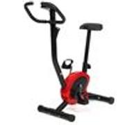 IDMarket – Vélo d'appartement – Résistance réglable, selle ajustable, écran LCD – Noir