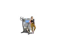 Hop-Sport Vélo d'appartement électromagnétique, Roue d'inertie 7kg, Vélo fitness Host, 16 niveaux de résistance, Max. 150kg, Doré
