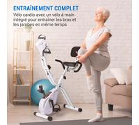 Vélo d'appartement Azura Full Body Comfort vélo à mains 7,5 kg masse d'inertie courroie d'entraînement