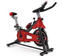 Vélo d'appartement Bigzzia Vélo d'appartement, Roue d'Inertie 6KG, Poins max 120Avec Ecran, Vélo d'Exercice, Fitness, d'Intérieur,Cardio, Noir et Rouge