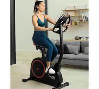 Care Fitness Vélo d'appartement CV-385 – Ergomètre connecté, résistance magnétique 10 kg Noir