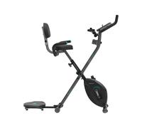 Cecotec Vélo d'appartement Pliant avec Dossier avec Volant 3 Kg X-Bike 3000 Neo Pro, Écran LCD, Résistance Magnétique Variable, Selle et Poignées Confort, Support Tablette et Roues