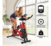 Vélo D'appartement D'intérieur - Exercice De Fitness À Domicile - Avec Siège Et Guidon Réglables - Résistance Réglable - Écran Lcd - Max Charge: 120 Kg