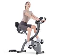 Vélo d'Appartement - DSKEUZEEW - Pliable - 10 Niveaux Résistance Magnétique - Siège Réglable - Fitness