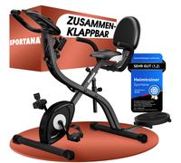 SPORTANA® Eagle 4 vélo d'appartement d'intérieur réglable pliable 10 niveaux capteur pouls entraîneur hanches