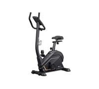 Hop-Sport Vélo d’appartement électromagnétique HS-120H Argo, Support pour Tablette, 32 Niveaux de Résistance - Guidon et Selle Réglables - Vélo de Fitness, Max. 120 kg Noir / Doré