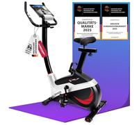 Vélo d'appartement Ergomètre Christopeit AX 4000 - 24 niveaux, poids max. 150 kg et taille 195 cm - Système de freinage magnétique 8 kg