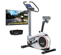 Vélo d'appartement ergomètre Skandika Morpheus - Bluetooth - Max.120 kg - 24 Prog - 32 Niveaux de résistance - connecté