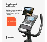 Vélo d'appartement Helios Cardiobike Appli Bluetooth 32 niveaux de résistance magnétique