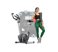 Hop-Sport Vélo d’appartement HS-2050H Sonic, Système de Résistance Magnétique de 7 kg, Max. 120 kg, Vélo Stationnaire Réglable avec Mesure du Pouls Argent G