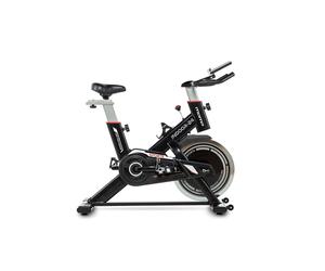 Velo d'appartement INDOOR-24 avec Volant d'inertie de 24kg, Ecran LCD, 4 capteurs cardiaques intégrés au guidon, selle ergonomique .