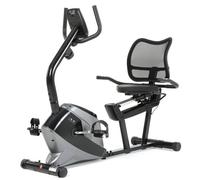 ISE Vélo d'Appartement Domestique avec Frein Magnétique, Capteurs de Pouls et Ecran LCD, 8 Niveaux Résistance SY-6825 argent